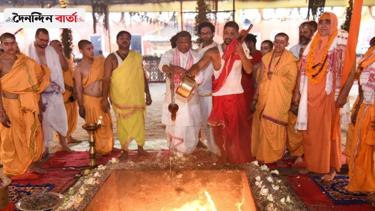 Grand Conclusion of Shri Shri Rudra Mahayagya and Kameshwari Maha Aradhana in Khanapara