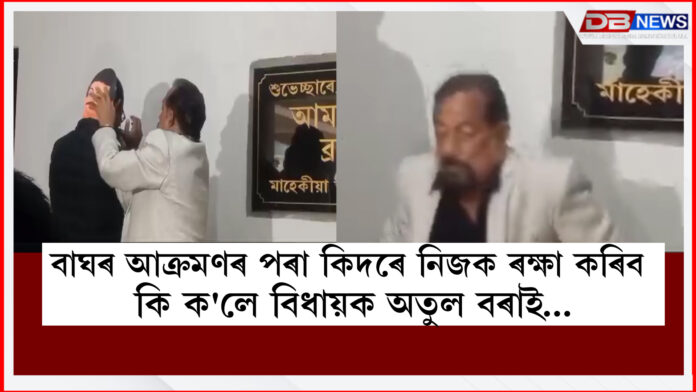 Atul Bora। How to protect himself from tiger attacks, mla Atul Bora said...