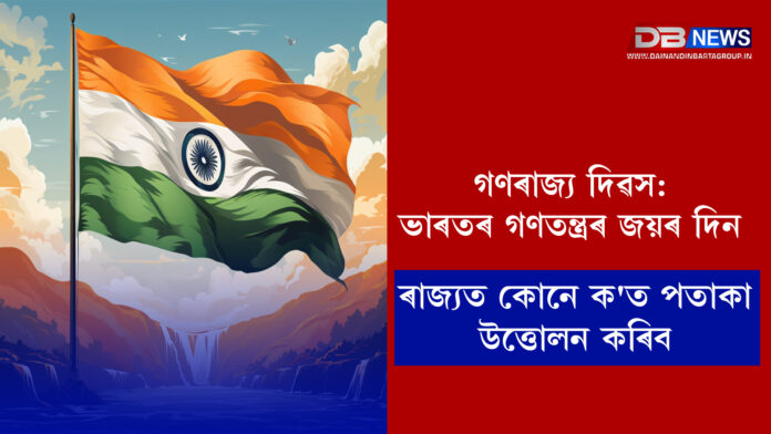 Republic day । গণৰাজ্য দিৱস: ভাৰতৰ গণতন্ত্ৰৰ জয়ৰ দিন, ৰাজ্যত কোনে ক'ত পতাকা উত্তোলন কৰিব