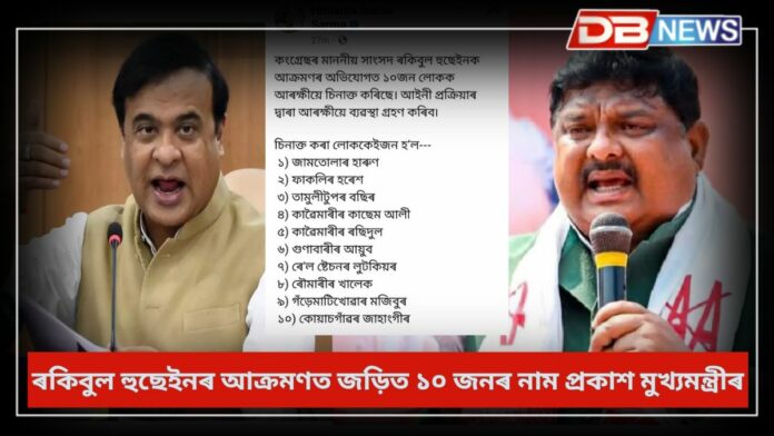 MP Rakibul Hussain: সাংসদ ৰকিবুল হুছেইনৰ আক্ৰমণত জড়িত ১০ জনৰ নাম প্ৰকাশ