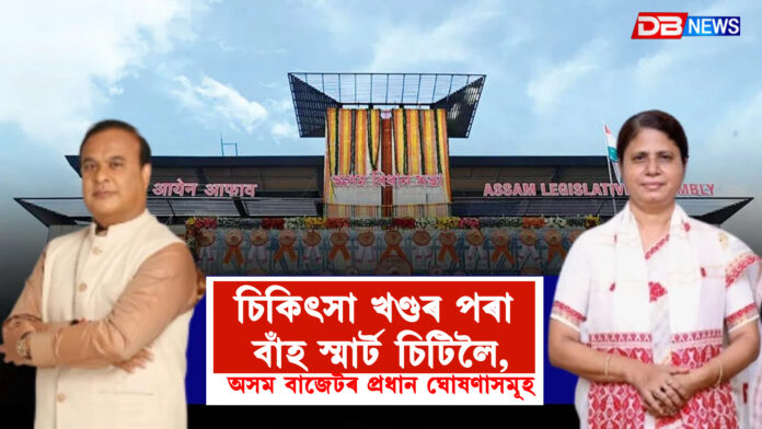 চিকিৎসা খণ্ডৰ পৰা বাঁহ স্মার্ট চিটিলৈ,অসম বাজেটৰ প্ৰধান ঘোষণাসমূহ । Assam budget