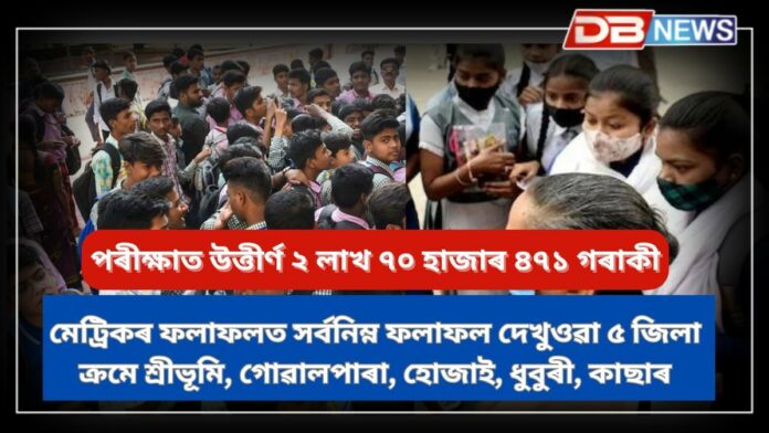 HSLC Result 2025: মেট্রিক পৰীক্ষাৰ ফলাফলঃ পৰীক্ষাত উত্তীৰ্ণ ২ লাখ ৭০ হাজাৰ ৪৭১ গৰাকী
