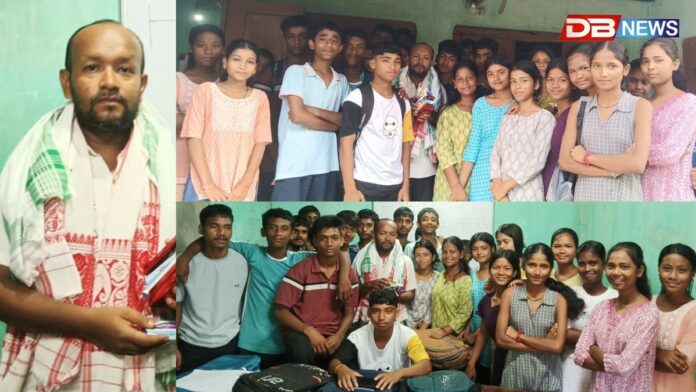 শিক্ষাৰ্থীৰ বিশেষ সম্বৰ্ধনা পিংকু মণি ৰায় চৌধুৰী নামৰ আদৰ্শ শিক্ষকগৰাকীক