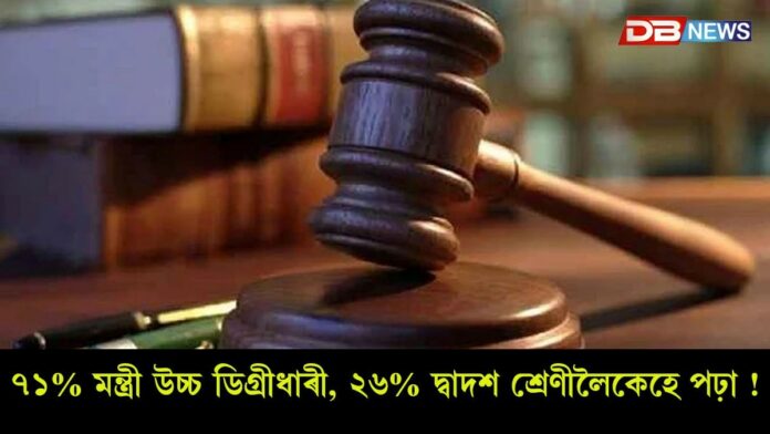 ভাৰতৰ আধা সংখ্যক মন্ত্ৰীয়েই সন্মুখীন হৈছে অপৰাধমূলক গোচৰৰ