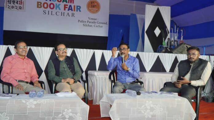 অসম গ্ৰন্থমেলা,শিলচৰত আলোচনা সত্ৰ ,ঐতিহাসিক চলচ্চিত্ৰ আৰু ভাৰতীয় চলচ্চিত্ৰ উদ্যোগত ইয়াৰ প্ৰাসংগিকতা । Assam Book Fair 2025