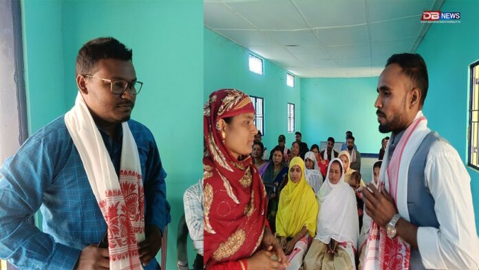 নগাঁৱৰ কচুৱাৰ চানখোলাত সম্বৰ্ধনা অনুষ্ঠান