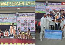 কলিয়াবৰত প্ৰিমিয়াৰ ক্লাব চেম্পিয়নশ্বিপঃ তৃতীয়বাৰলৈ চেম্পিয়ন অৰুণোদয় সংঘৰ কলিয়াবৰত প্ৰিমিয়াৰ ক্লাব চেম্পিয়নশ্বিপঃ তৃতীয়বাৰলৈ চেম্পিয়ন অৰুণোদয় সংঘৰ