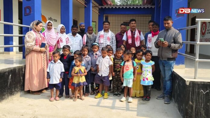 সাপকাটাত মডেল অংগনবাড়ী গৃহৰ শুভ উদ্বোধন বিধায়ক জিৰন বসমুতাৰীৰ