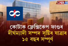 কোটাক ফ্লেক্সিকেপ ফাণ্ডৰ দীৰ্ঘম্যাদী সম্পদ সৃষ্টিৰ যাত্ৰাৰ ১৫ বছৰ সম্পূৰ্ণ । কোটাক ফ্লেক্সিকেপ ফাণ্ডৰ দীৰ্ঘম্যাদী সম্পদ সৃষ্টিৰ যাত্ৰাৰ ১৫ বছৰ সম্পূৰ্ণ ।