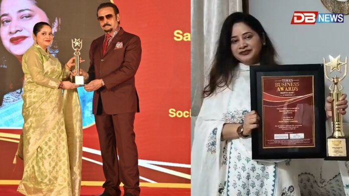 ডিব্ৰুগড়ৰ চেমিম আখতাৰা আলিক টাইমছ অফ ইণ্ডিয়া গ্ৰুপৰ সম্মানঃ অভিনেতা গুলচন গ্ৰোভাৰে প্ৰদান কৰে বঁটা