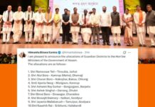 অভিভাৱক মন্ত্ৰীৰ তালিকা ঘোষণা মুখ্যমন্ত্ৰী ড০ হিমন্ত বিশ্ব শৰ্মাৰ অভিভাৱক মন্ত্ৰীৰ তালিকা ঘোষণা মুখ্যমন্ত্ৰী ড০ হিমন্ত বিশ্ব শৰ্মাৰ