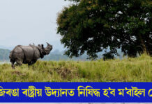 Kaziranga National Park: কাজিৰঙা ৰাষ্ট্ৰীয় উদ্যানত নিষিদ্ধ হ’ব ম’বাইল ফোন কাজিৰঙা ৰাষ্ট্ৰীয় উদ্যানত নিষিদ্ধ হ’ব ম’বাইল ফোন
