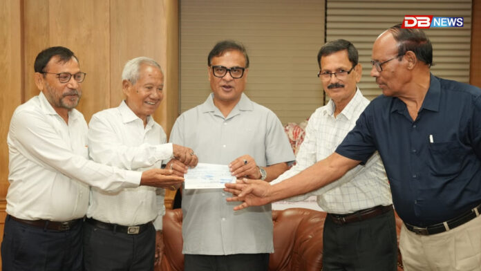 ইউকো বেংক পেঞ্চনাৰ এচোছিয়েশ্যন, উত্তৰ পূৰ্বাঞ্চলৰ ২.১১ লাখ টকা মুখ্যমন্ত্ৰীৰ সাহায্য পুঁজিলৈ বৰঙণি