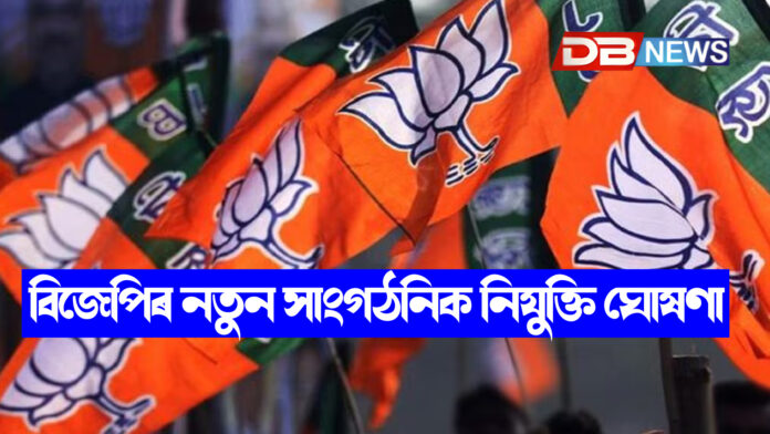 বিজেপিৰ নতুন সাংগঠনিক নিযুক্তি ঘোষণা, ৰাষ্ট্ৰীয় সম্পাদকৰ তালিকাত অসমৰ মৃগাংক বৰ্মন