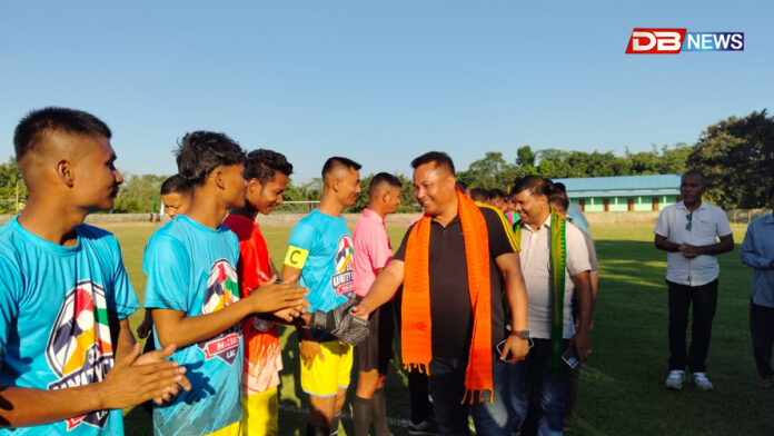 ইউনিটি কাপ ফুটবল টুৰ্নামেণ্ট ২০২৬ৰ দ্বিতীয়খন ওৰাঙৰ ২নং শইকীয়া চুবুৰী খেলপথাৰ উদ্বোধন মন্ত্ৰী চৰণ বড়োৰ