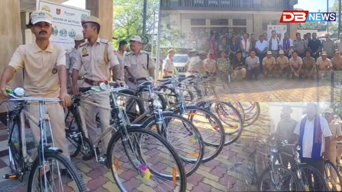 বন বিভাগক আৰণ্যক বেচৰকাৰী সংস্থাৰ উদ্যোগত চাইকেল প্ৰদান